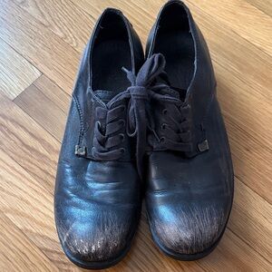 Jump Black Leather Lace-Up Derby Shoes